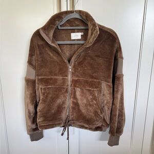Lush Brown Velour Jacket